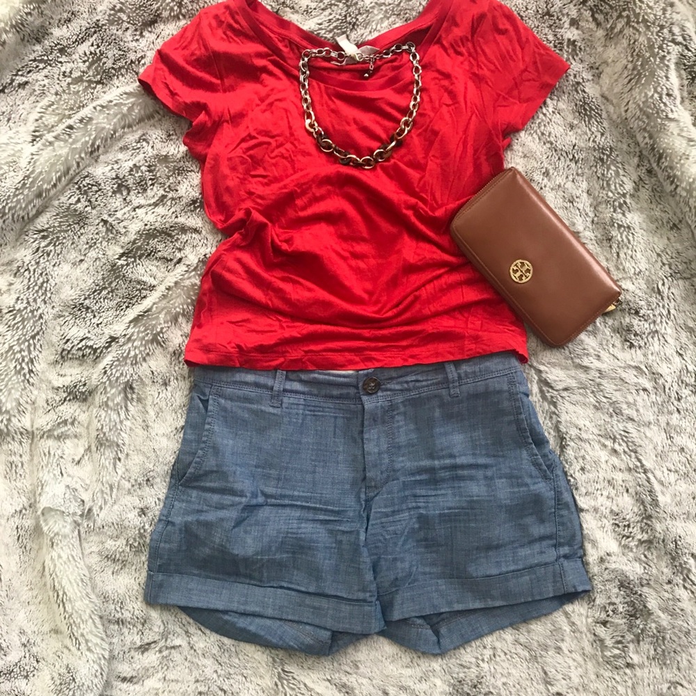 💙 Size 2 Banana Republic chambray shorts 💙